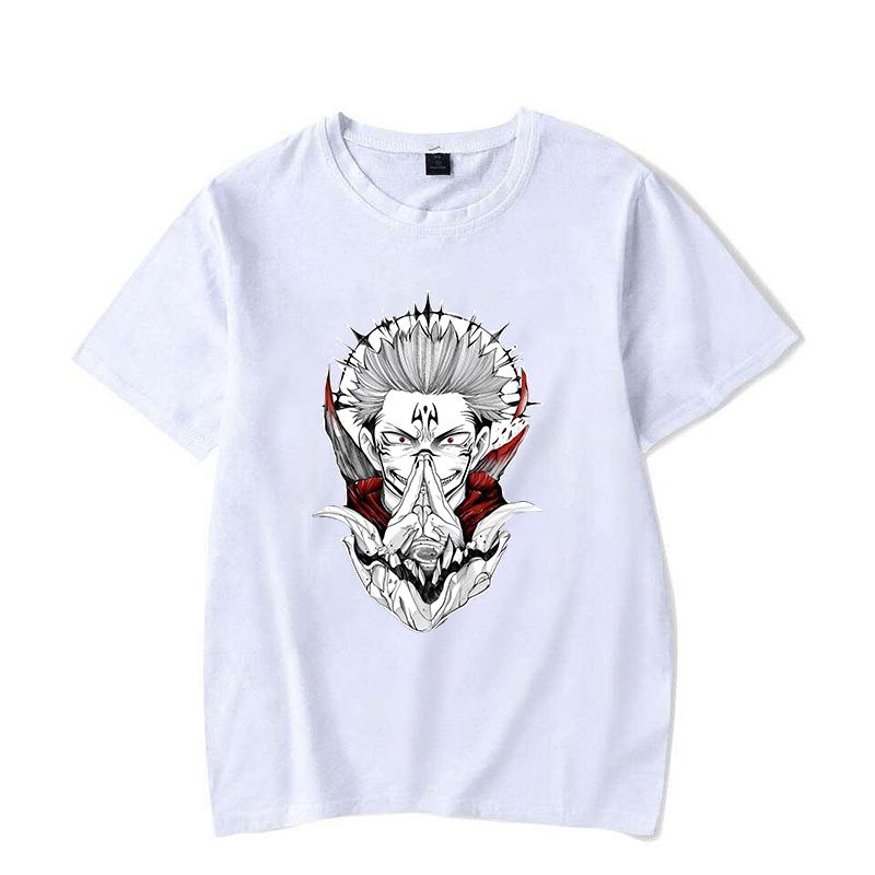 New Funny Anime Ryomen Sukuna Printing T-shirts for Women Men Summer Tee Shirt Casual Short Sleeve Round Neck Tops T-shirts