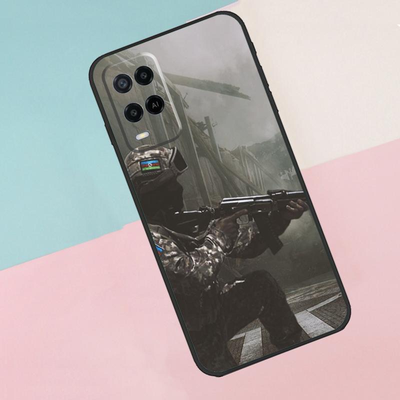 Azerbaijan Flag For Oppo A40 A60 A80 A18 A38 A58 A78 A98 A79 A16 A76 A96 A15 A74 A94 A54 A77 A17 Phone Case