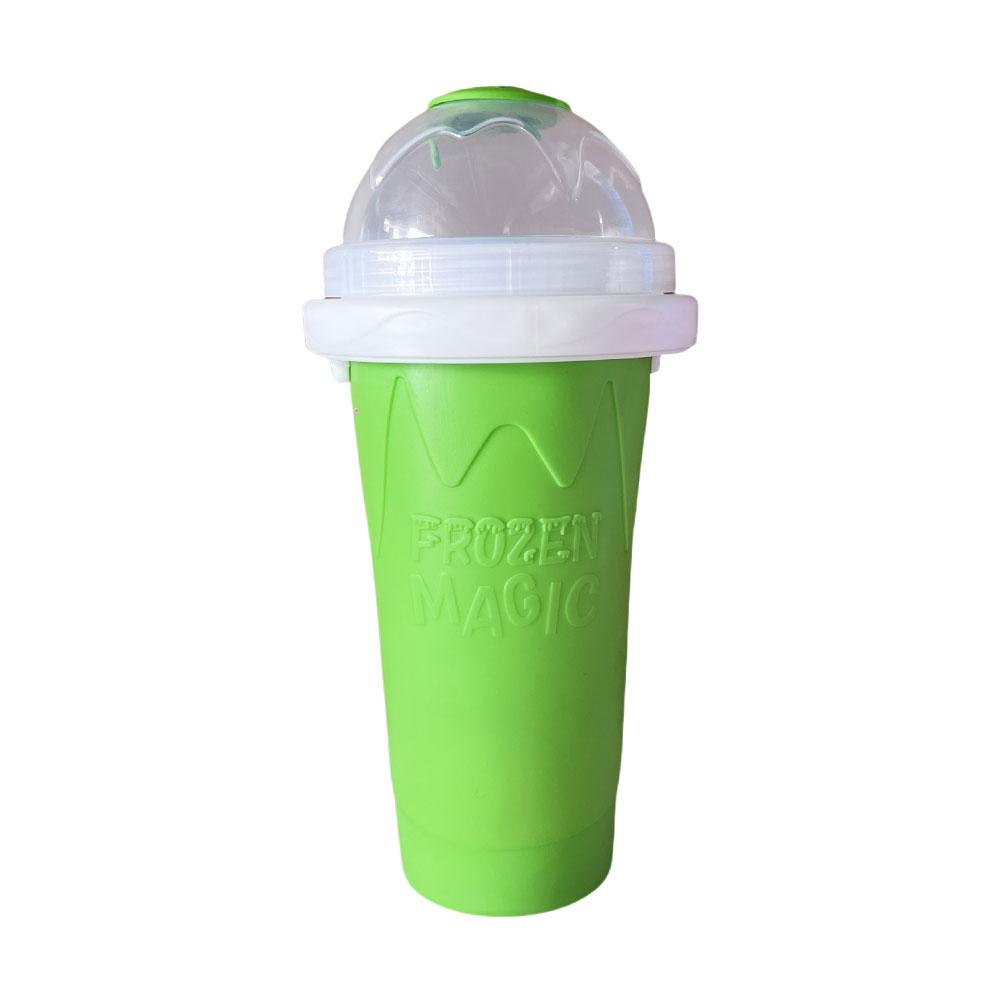 

Slushy Maker Cup with Lid Quick-Frozen Large Capacity Slushie Cup for Juices Milk & Ice Cream Make Portable Smoothie Squeeze Cup зелений