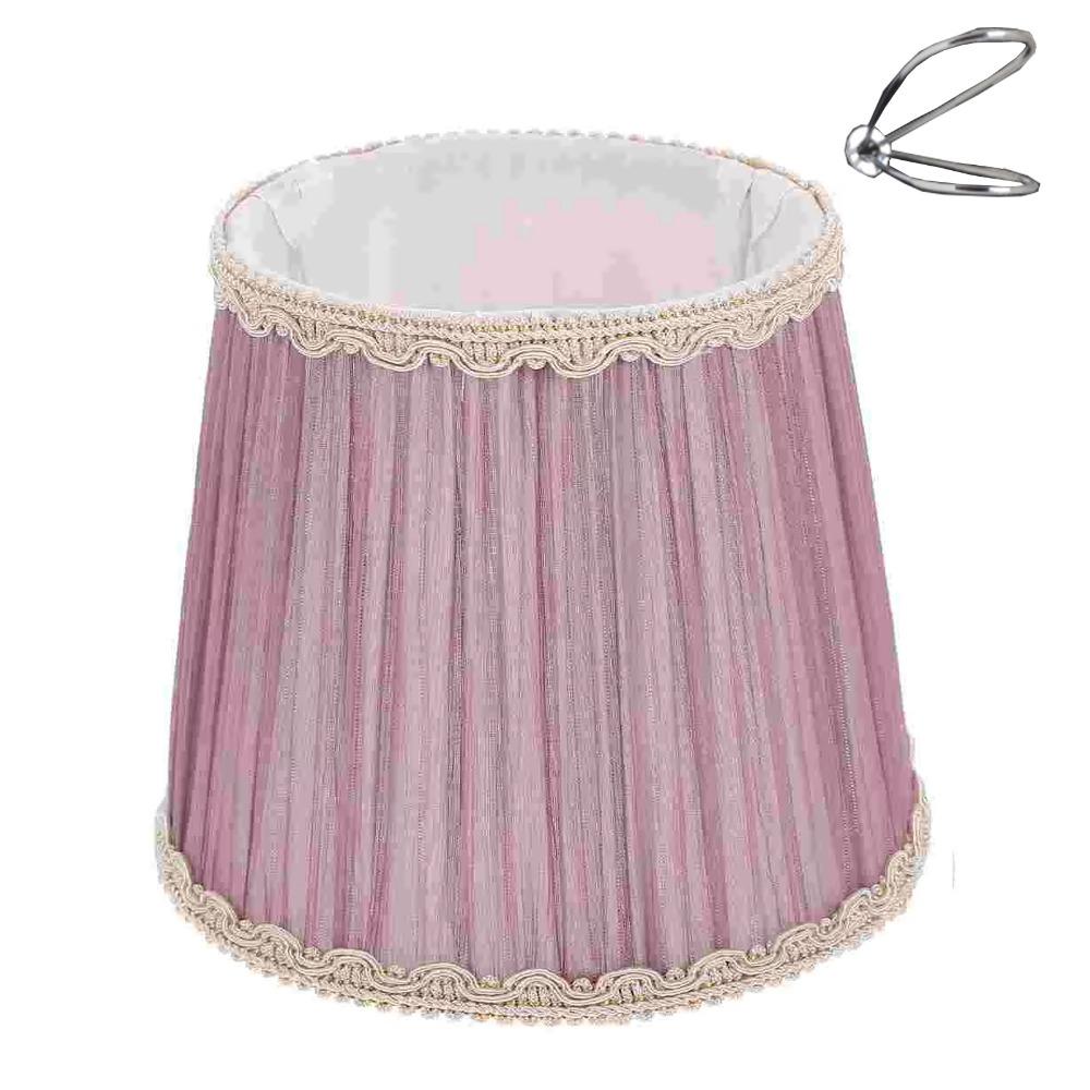 Wear‑resistant Table Lamp Cover E14 Bulb Chandelier Lampshade Safe Cloth Lamp Shade  Household