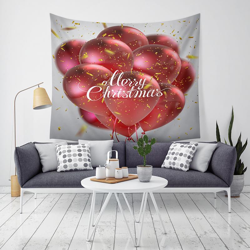 Merry Christmas Christmas Decoration Printed Pattern Tapestry Home Living Room Bedroom Decoration Wall Hanging Tapestry