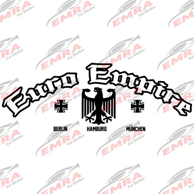 Text Euro Empire for Car Sticker Windshield Banner Rear Window Decoration External Accessories Waterproof Pvc Vinyl Decals