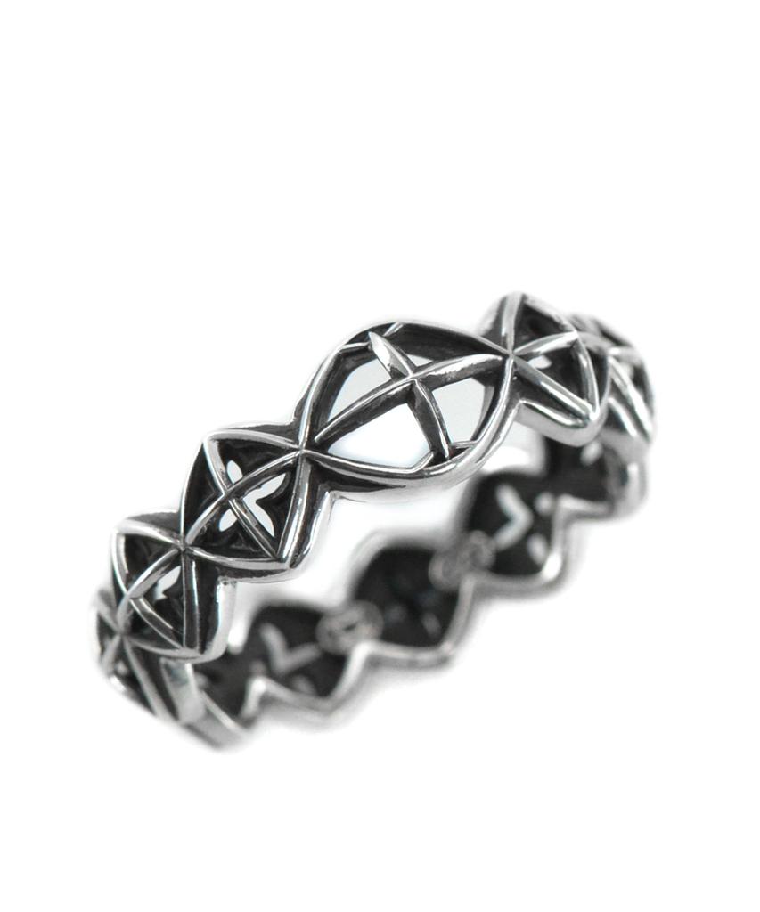 Vivus Gotica Edge Antique Silver Ring