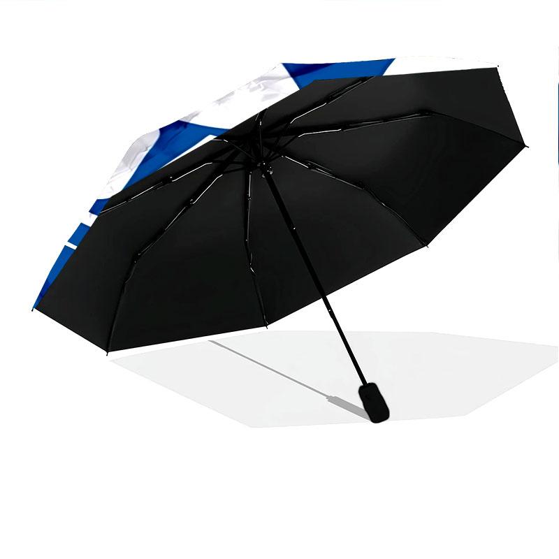 Motif FC Schalke 04, parapluie pliant automatique, design portable et pliable, 8 baleines, un cadeau de Noël ou d'anniversaire.