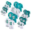 Miami Dolphins Football Jersey Tyreek Hill 10 Marino 13 Tagovailoa 1 Waddle 17 Embroidered Sports Shirt Men Women
