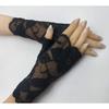 New Elastic Lace Half Finger Gloves Thin Short Finger Leakage Sun Protection Driving Non Slip UV Protection Scar Covering Tattoo