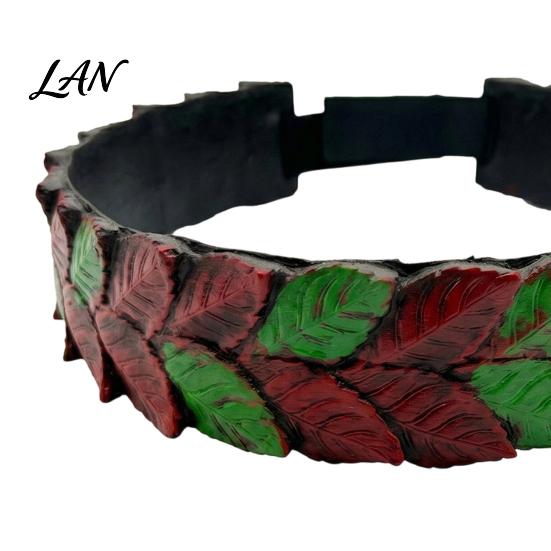 Festival Costume Hair Accessory Greek Laurel Leaf Headband, Medieval Roman Emperor Crown, Forest Elf Party Accessories God Circlet for Renaissance
