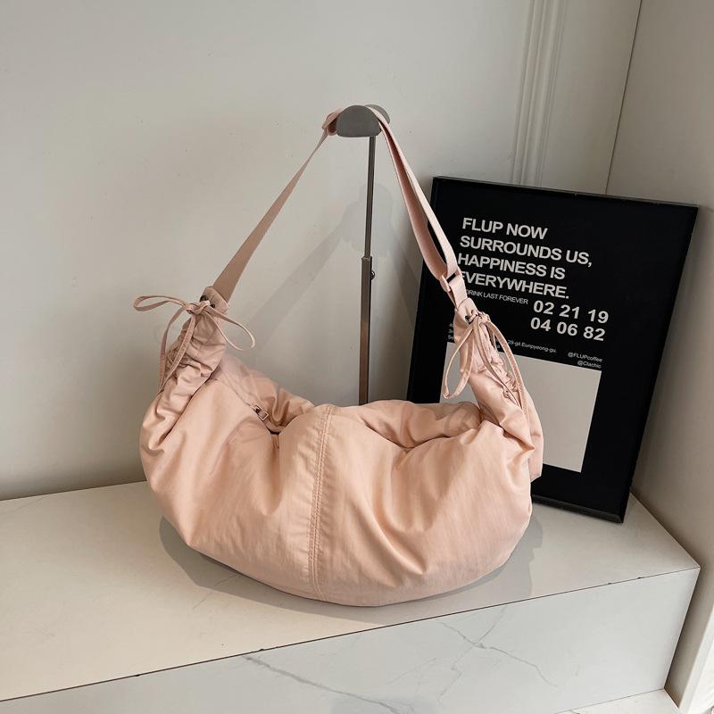 Niche Design Large-Capacity Messenger Bag Commuter Women'S Bag Simple Casual Dumpling Bag Student Large Bag Women'S Korean