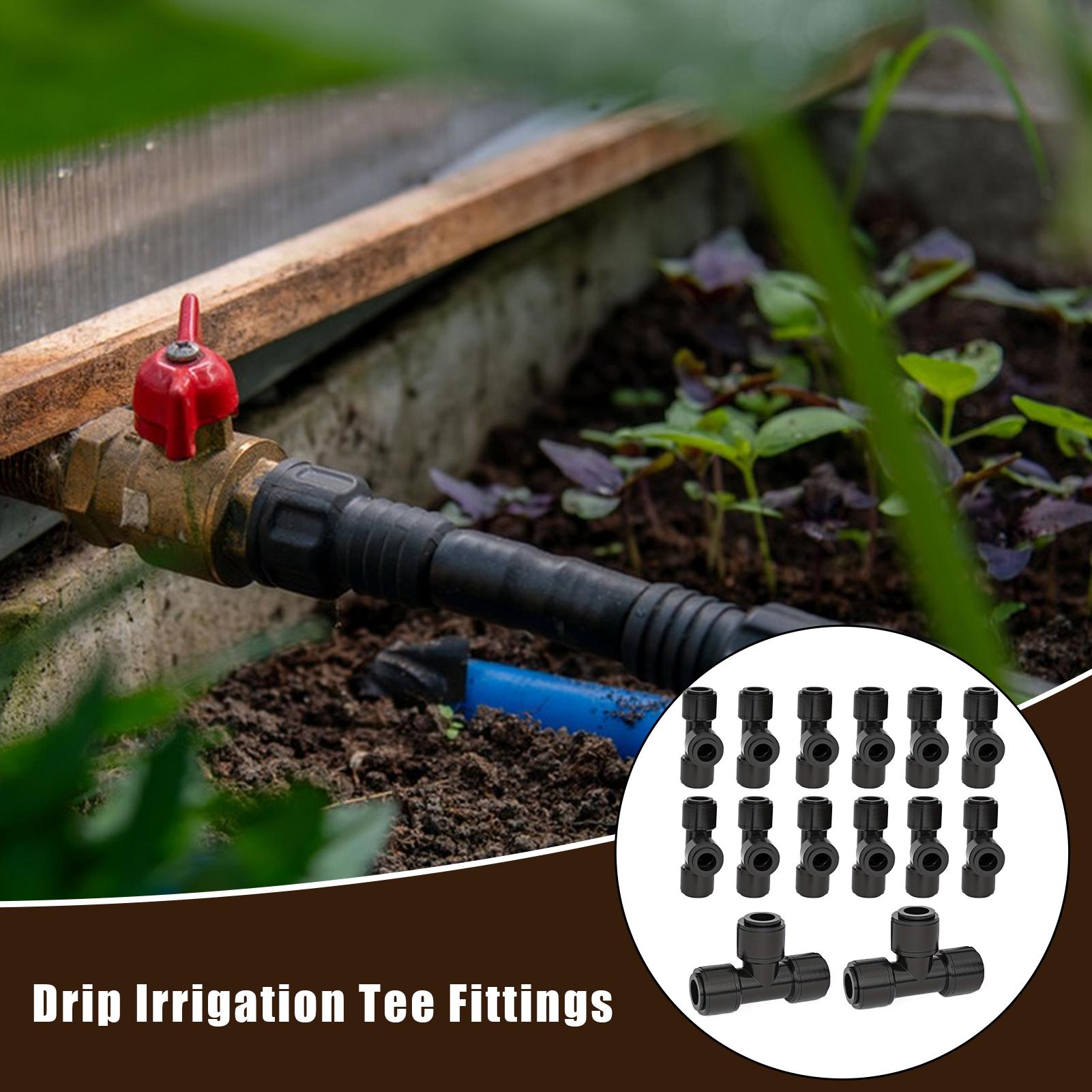 

Drip Irrigation Tee Tee Fitting For 1/4 Inch Irrigation Tubing Quick Double Seal With O Ring Garden Accessories For Crop China Mainland