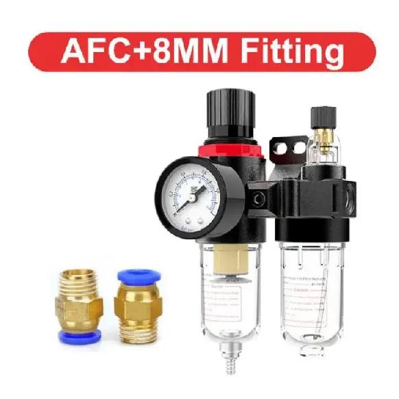 AFC-2000 Oil Water Separator Regulator Trap Filter Airbrush Air Compressor Pressure Reducing 1/4 1pc