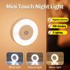 אור לילה LED נטען 6W עם מתג מגע, מנורת קיר אלחוטית, אור קריאה לספר, ניתן לעמעום ב-3 צבעים, לחדר שינה, ארון
