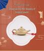 Mini Vintage Brass Teapot Ornament with Exquisite Handle Design