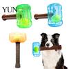 Sound Making Puppy Toys Interactive Squeaky Hammer Dog Toy with Built-in Tennis Ball for Medium And Large Dogs, Aggressive Chewers Toys,