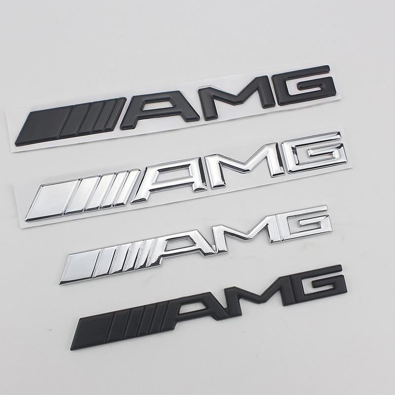 3D Metal AMG Logo Emblem Letters Car Trunk Badge For Mercedes Benz W204 W205 W176 W177 W212 W213 AMG Sticker Accessories