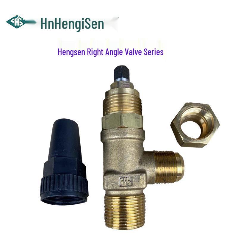 Refrigeration Equipment Right Angle Copper Valve: 6-19 Manual Stop Valve for Air Conditioning Liquid Storage