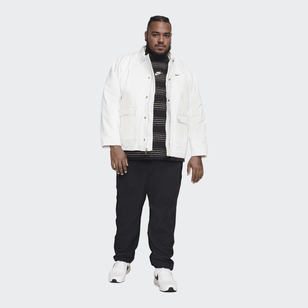 Nike Solid Color Logo Pocket Long Sleeve Jacket Men Outerwear White DQ4939-030
