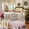 Christmas Printed Pillowcase Polyester Home Sofa Decorative Pillow Festive Atmosphere Cushion