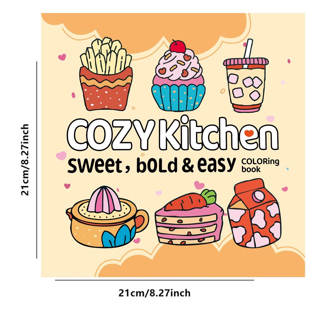 Cross-Border Cute & Relaxing Coloring Book
