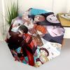 1pc Outdoor Umbrella with Spirited Away Characters - Automatic Opening/Closing, Portable 3-Fold Design, 8-Rib Iron Frame - Perfect Gift for Fans,