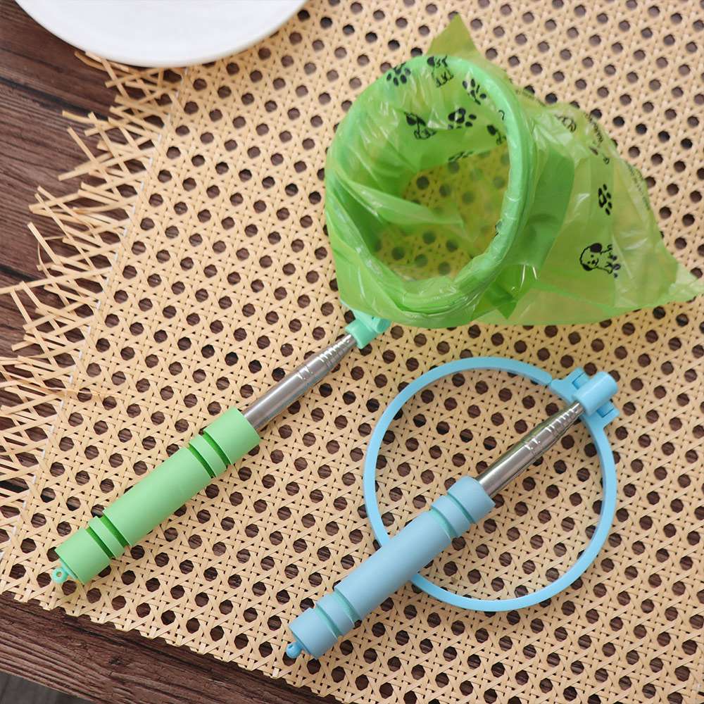 Retractable Dog Poop Scooper Long Handle Dog Waste Picker Dog Poop Catcher  Friendly Grabber