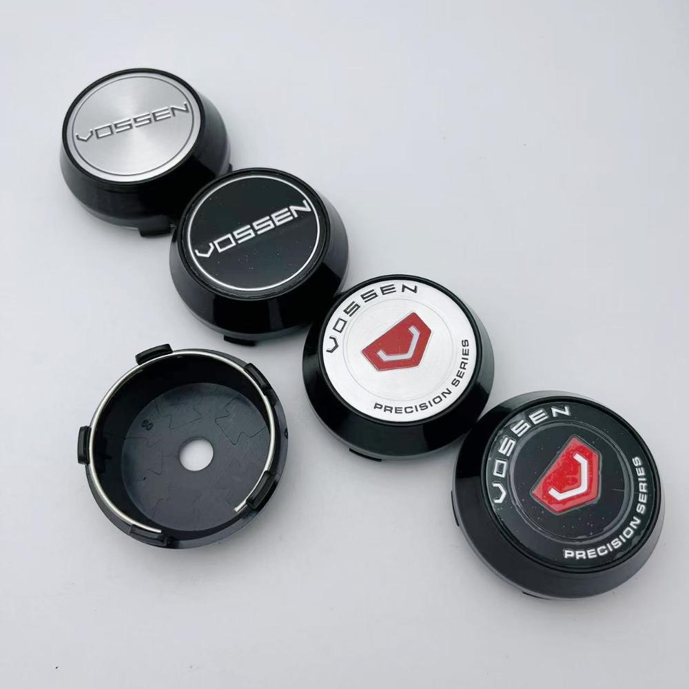 4pcs 60mm 64mm 65mm 68mm 69mm Vossen Logo Emblem Badge Car Wheel Center Caps High Cap Wheel Hubcaps Rim Cover Car Accessories