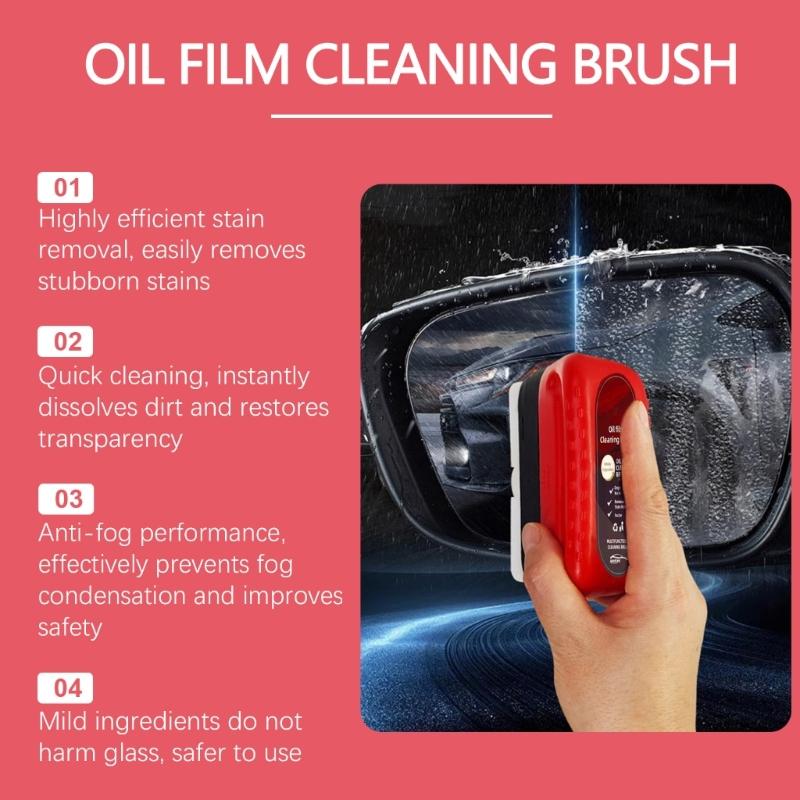 Car Window Restorer Cleaner Oil Film Eliminator Remover for Rainy Days Enhanced Nighttime Visibility Spotless Windscreen