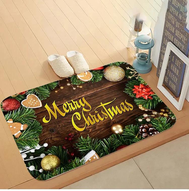 Christmas Door Mat Santa Claus Outdoor Carpet Merry Christmas Decorations Home  Navidad Xmas Ornament New Year 2026 Decoration