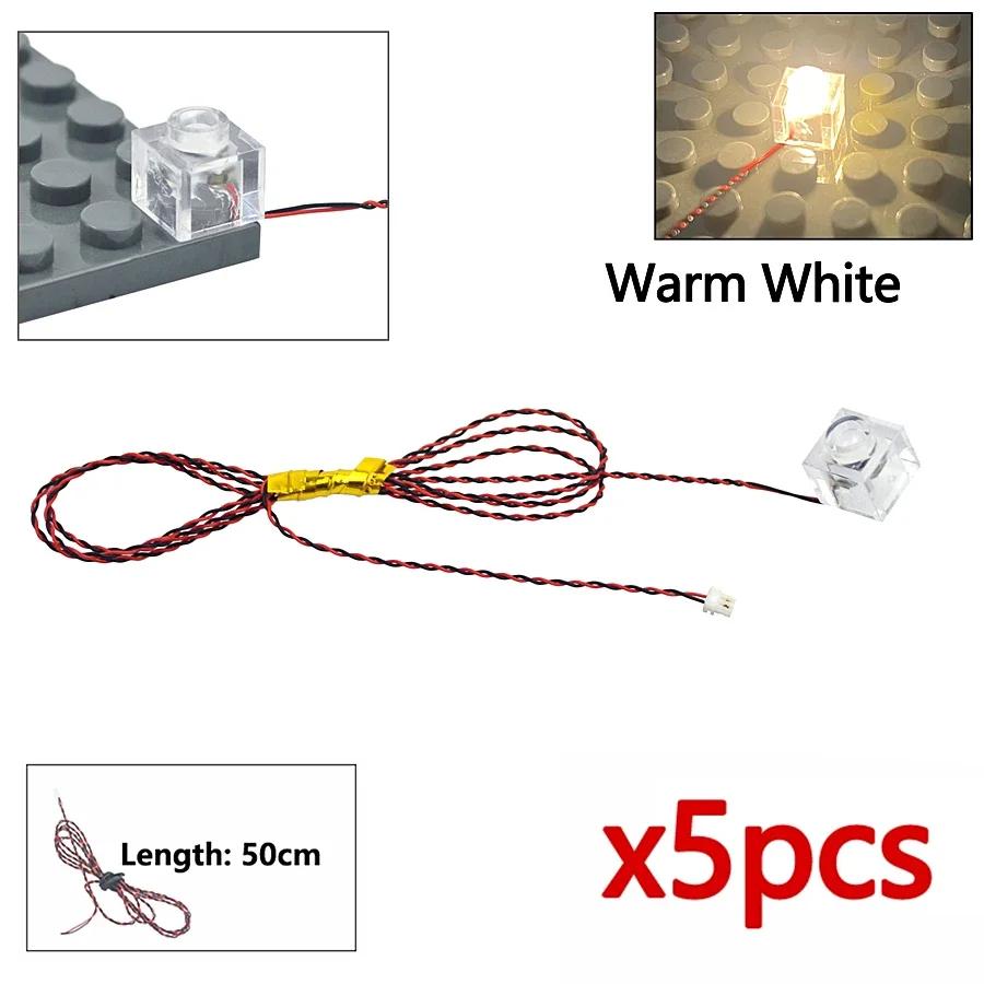 Flash Lamp City Street Light Lightsaber Spotlight Candle Lamp Bricks DIY 0.8mm Pin 1x1 1x4 1x2 LED Remote Control Building Block