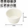 TAMAKI Cocotte Liten Skål, Vit, 7,4 x 4,4 cm, 100 ml, fortemore, T-661994, Förpackning med 5