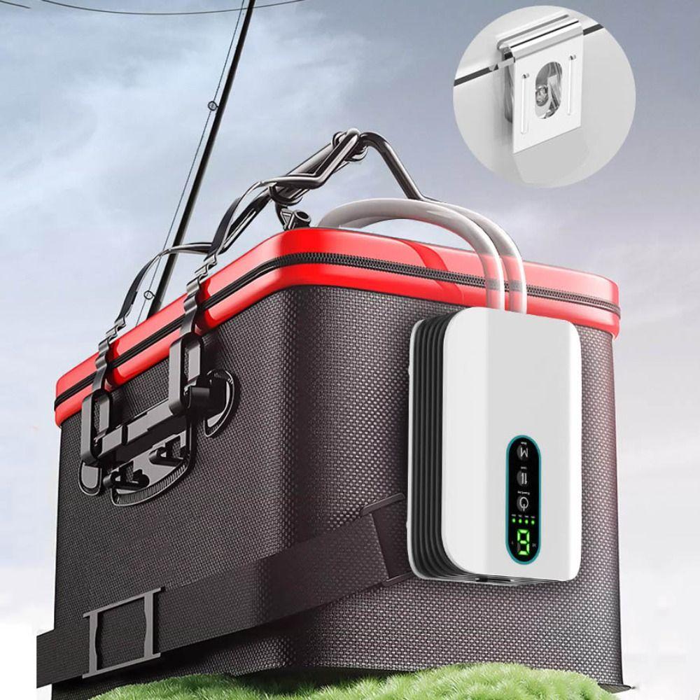 1/2 Hole Aquarium Oxygen Air Pump Low Noise Ultra Silent Fish Tank Oxygen Pump AC/DC 150 Hours Fish Air Pump