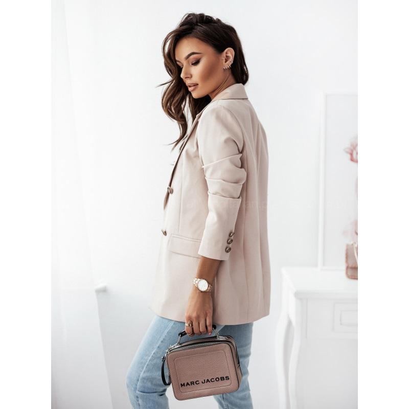 Casual Daily Double-breasted Solid Color Fashion Small Suit Jacket