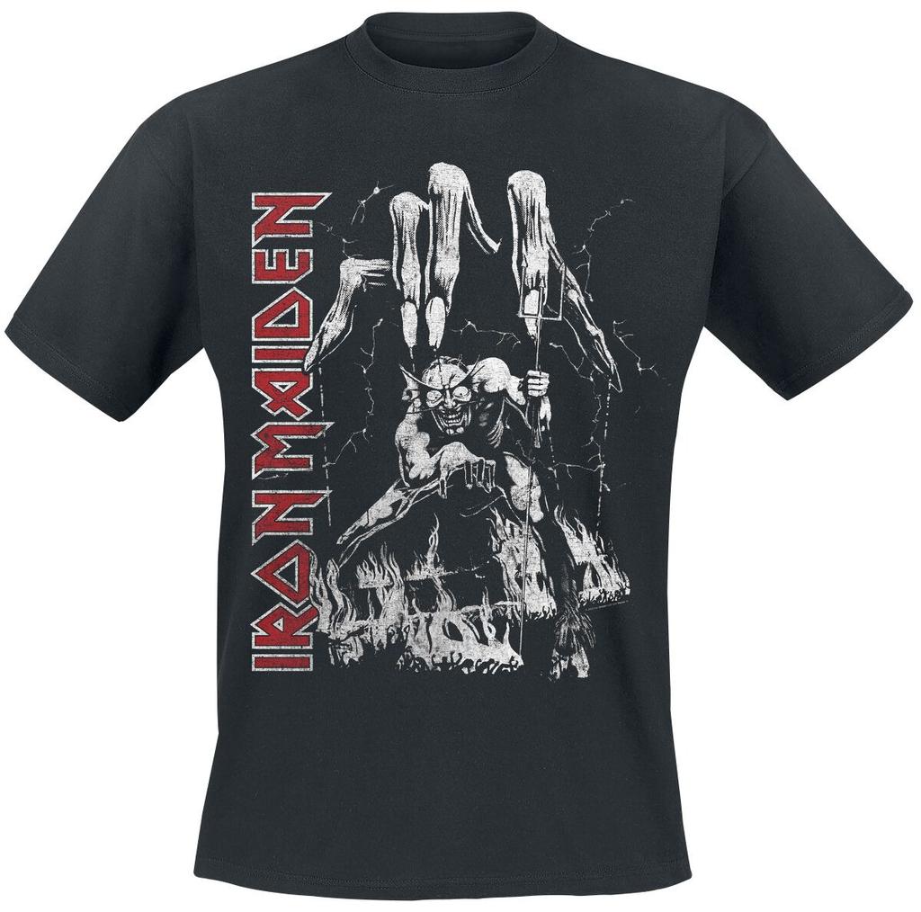 Iron Maiden Eddie Biker Tee for Heavy Metal Fans Who Love Band’s Powerful Design In Casual Wear