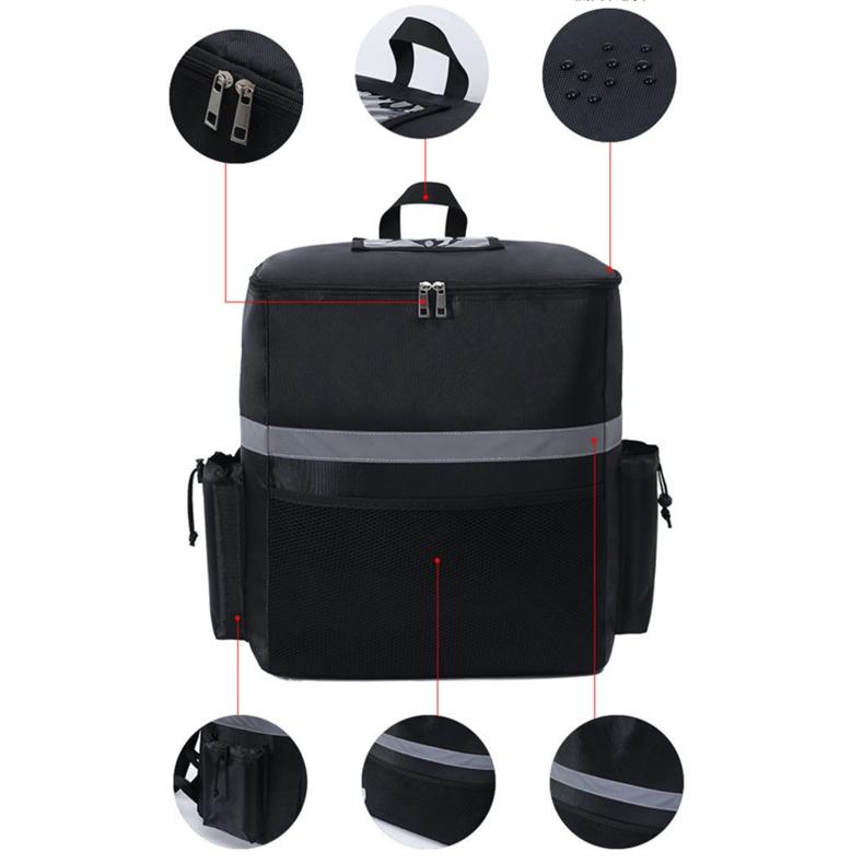 35L Outdoor Oversized Rider Takeaway Box Waterproof Thermal Insulation Fresh Food Distribution Refrigerator Container