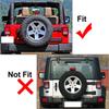 2Pcs Rear Window Soft Top Retainer Clip For Jeep Wrangler JK JKU 2007-2018 Black