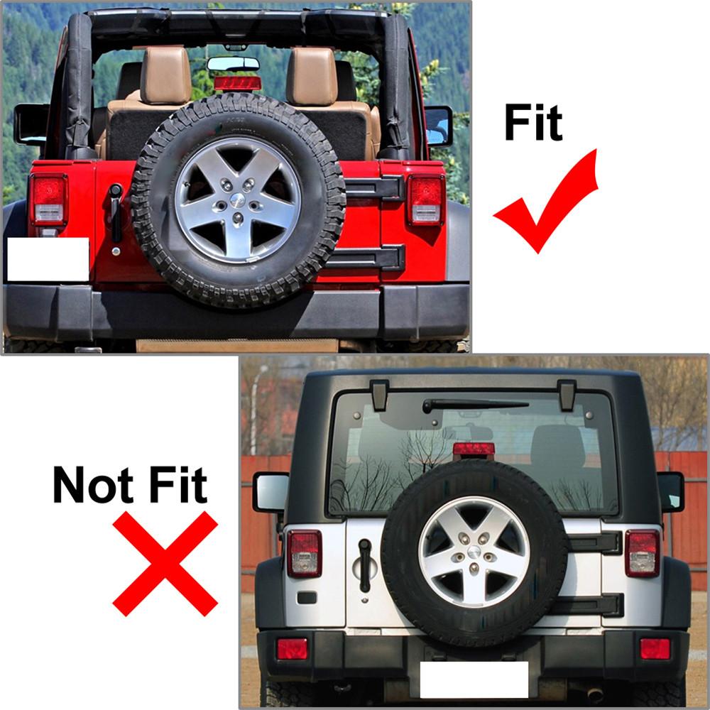 2Pcs Rear Window Soft Top Retainer Clip For Jeep Wrangler JK JKU 2007-2018 Black
