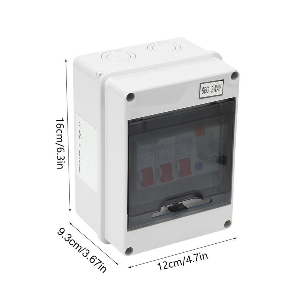2 Way Garage Caravan Consumer Unit 40A 30mA RCD 2MCB 6A+16A