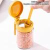 Food Grade Glass Spice Jar With Airtight Lid And Attached Spoon Perfect For Kitchen Cooking Baking Seasoning Storage