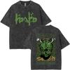 Summer Hot Sale Anime Dorohedoro Kaiman Washed Vintage T Shirt Y2k Gothic Manga Rock Tshirt Men Women Hip Hop Oversized Tshirt