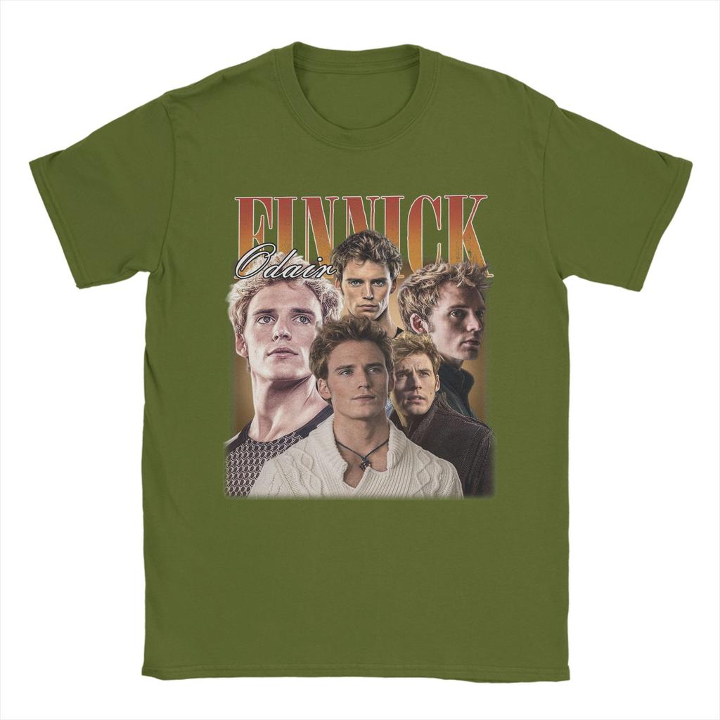 The Hunger Games Finnick Odair T Shirts Men 100 Cotton Amazing TShirts Round Collar Tee Shirt Short Sleeve Tops New Arrival
