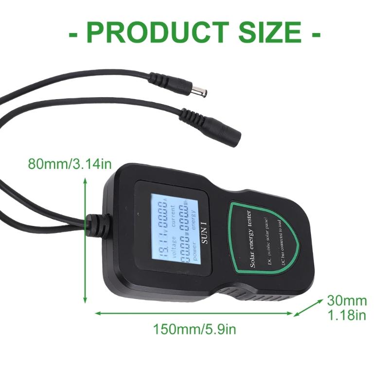 100W/200W/300W/500W Solar Panel Tester MPPT Photovoltaic Panel Multimeter Tester Tool for Testing Solar Panel Data