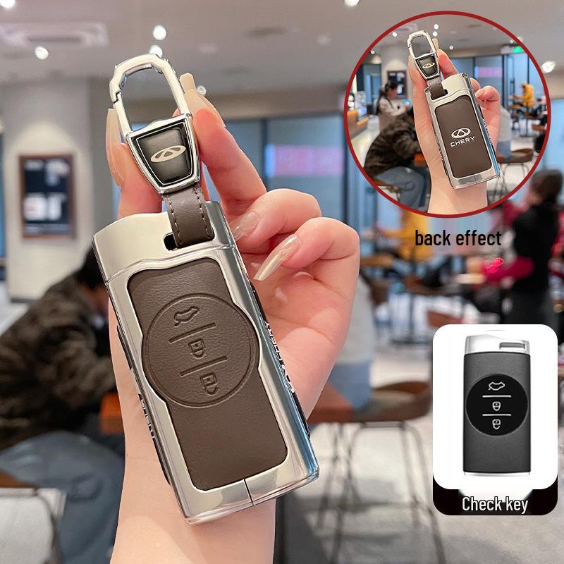 Chery Tiggo 7, 5x/3x, Exeed LX, Lanyue Key Case - Metal Leather Shell with High-Grade Buckle