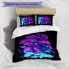 Sonic the Hedgehog Pattern Printed 3PCS Bedding Set, Soft Skin-Friendly Washable Duvet Cover & Pillowcases Set