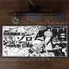 One Piece Roronoa Zoro Anime black and white Mouse Pad HD printing Gaming Mousepad PC Keyboard Carpet Office accessories DeskMat