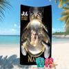 Customizable personalized beach towels Jul rapper themed designs.Suitable for the beach, yoga, sports;ideal as beach accessories