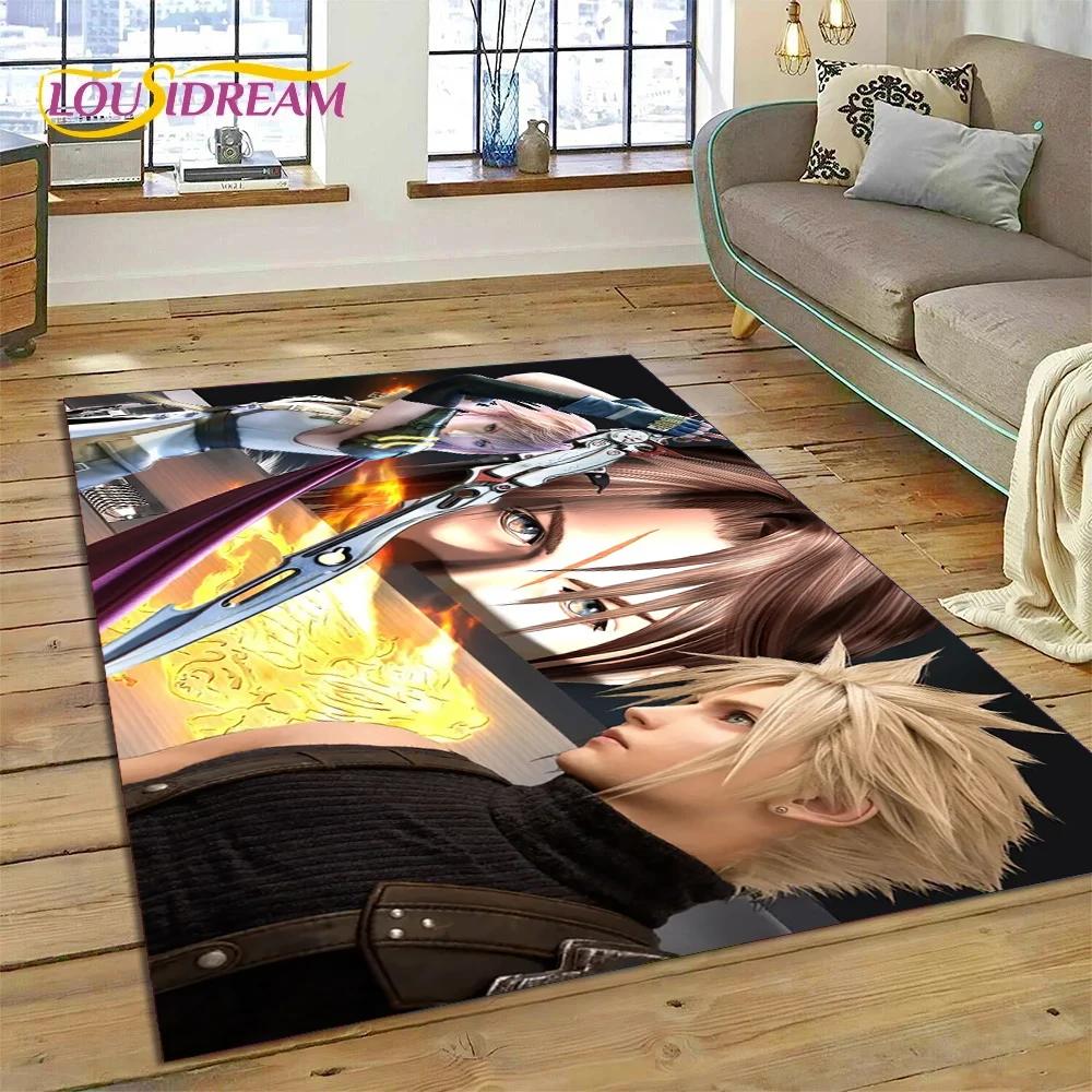 Final Fantasy Series Games Cartoon Carpet Rug for Bedroom Living Room Home Sofa Decoration,Children Game Large Decor Floor Mat