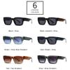 Square Sunglasses Men Punk Wide Legs Eyewear Gradient Green Gray Shades Luxurious Brand Designer Women Sun Glasses