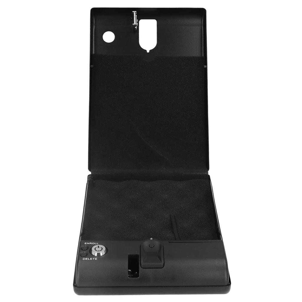 Fingerprint Safe Box Portable Steel Quick Access Car Security Box with Safety Rope for Valuable Items