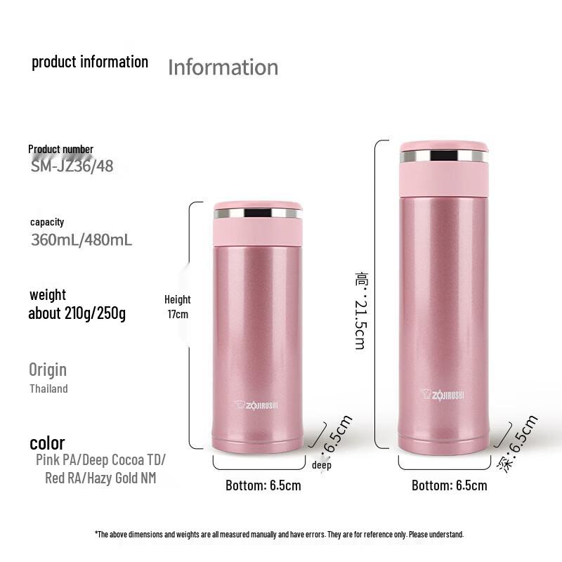 Zojirushi SM-JZ36 Stainless Steel Vacuum Mug