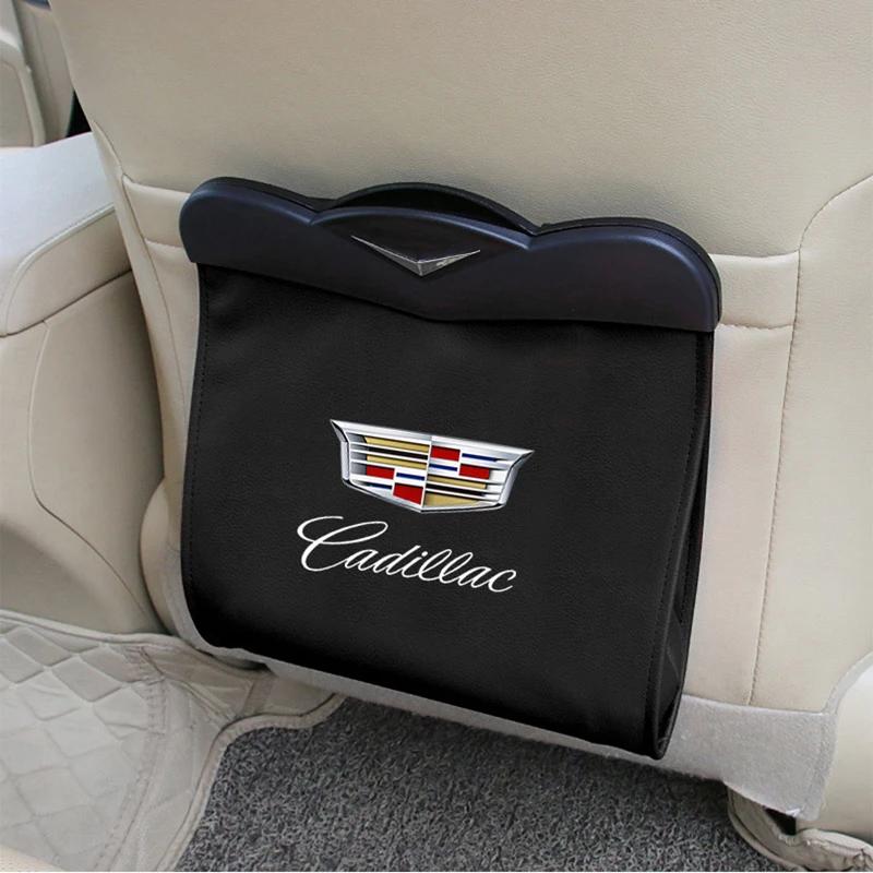 Auto Umweltfreundliche Lederspeicherbox Müllbeutel für Cadillac Escalade CTS CT5 CT6 ATS SRX XTS XT5 STS BLS Auto Zubehör