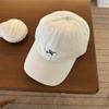 American embroidered letter baseball cap female simple casual versatile face small sun hat big head circumference peaked cap male